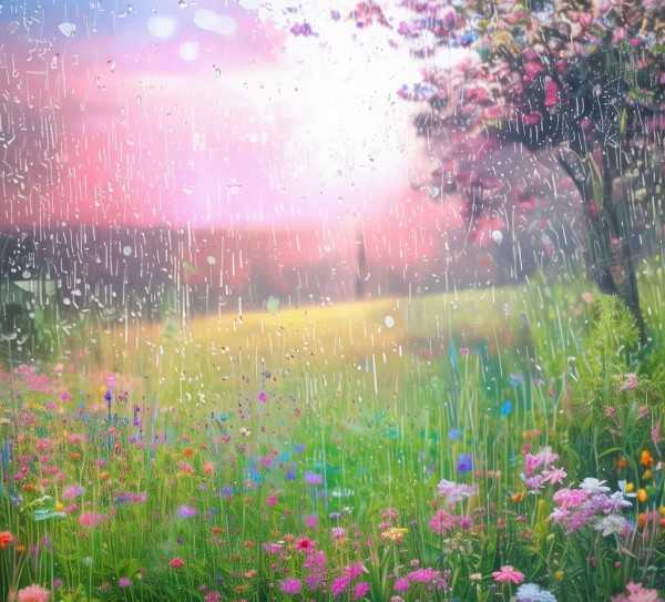 春雨润物细无声——春雨的细腻画卷,细雨如丝，春意盎然—春雨的细腻描绘,魅力,画卷,第1张