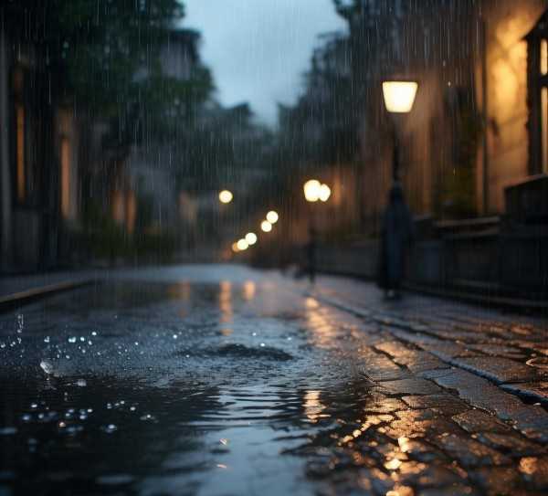雨帘中的诗意画卷,雨幕下的诗意—描写下雨的句子,魅力,诗意,画卷,第1张