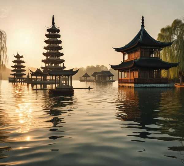 千古西湖，名句流芳——探寻西湖文化精髓,西湖千古，名句传颂不衰—品鉴西湖之美,诗意,心灵,文化底蕴,第1张