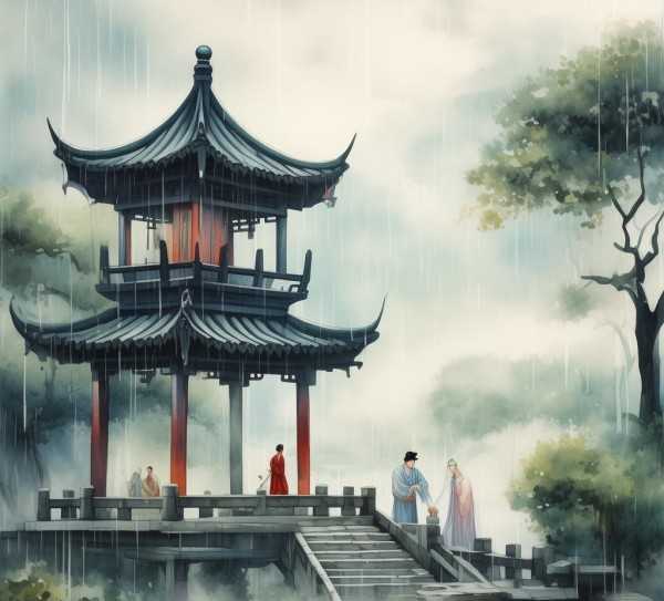 雨霖铃，古韵江南的离愁别绪之歌,雨霖铃故事，古韵江南的离别悲歌,雨霖铃,离愁别绪,第1张