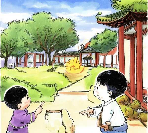 古代智慧碰撞，两小儿辩日原文与翻译赏析,两小儿辩日原文及翻译，一场古代智慧与语言的碰撞,魅力,智慧,寓言,第1张