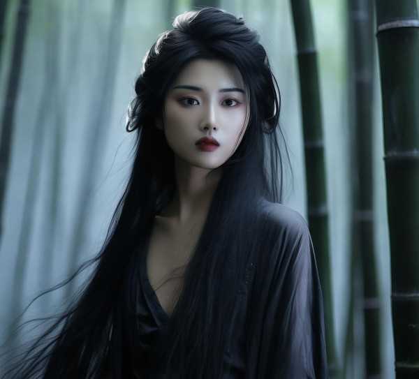 千古佳人墨悲丝染，传奇佳话流传千古,墨悲丝染，千古传说的千古佳人,画卷,故事,第1张