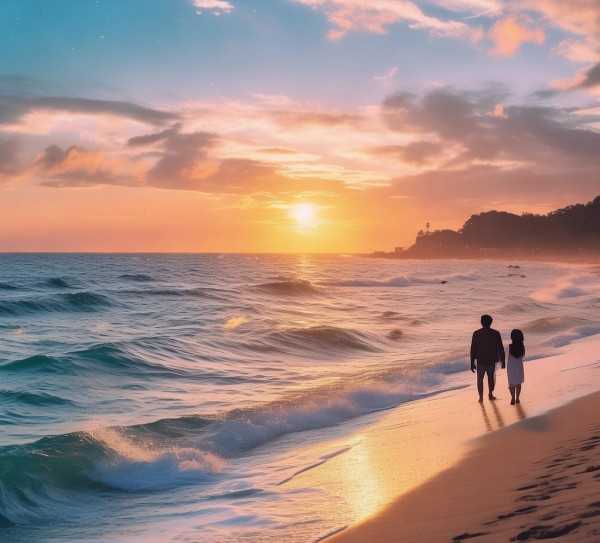 海风轻拂下的浪漫诗篇,海边的浪漫诗篇,魅力,画卷,故事,第1张