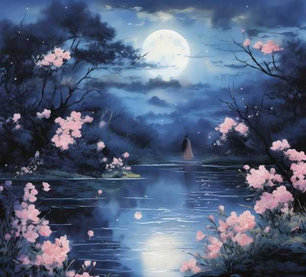 春江花月夜，古典诗篇意境与美的跨时空翻译,春江花月夜，古典诗篇之美与意境翻译之旅,魅力,第1张