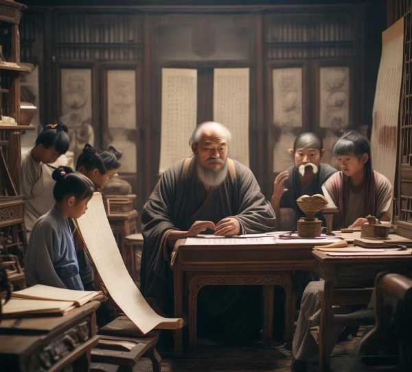 侍坐，古文中的师生情谊赏析,侍坐原文及翻译，品味古文中的师生情谊,智慧,传承,第1张