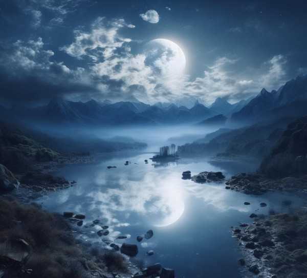 月华如练，银辉璀璨——月光之美句汇编,月华如练，银辉洒满人间—形容月光的美丽句子集锦,魅力,诗意,画卷,第1张